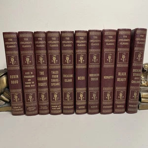 The CHILDREN’S CLASSICS by John C. Winston Co. 10 Volumes 1923-1929 HC Gilt - Picture 1 of 15