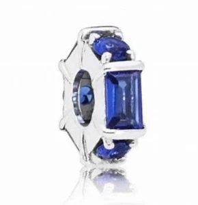 1 Original Pandora Eisskulptur Blau Zwischenring Charm 797529NSBL - Bild 1 von 10