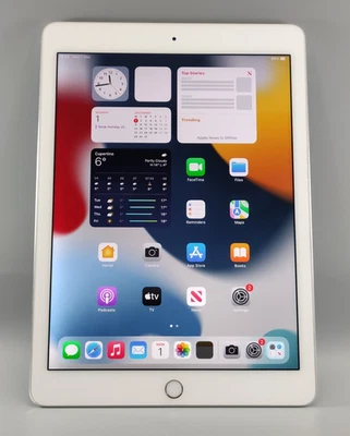 Apple iPad Air 2 A1566 Silver White 32g Wi-Fi 9.7" Good battery VG  Lot F2 - Image 1 of 4