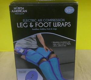 Juego de 5 envolturas eléctricas de compresión de aire para piernas y pies North American Wellness - Imagen 1 de 6