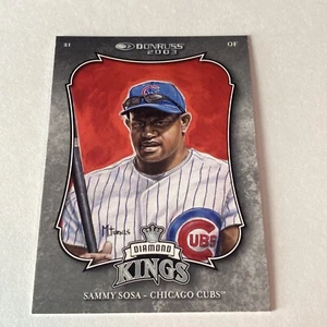 2003 Donruss #13 Sammy Sosa Chicago Cubs Diamond Kings MLB Baseball - Picture 1 of 2