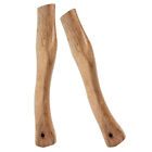 2pcs Replacement Handle Repairing Wood Handle Wooden Grip Handle