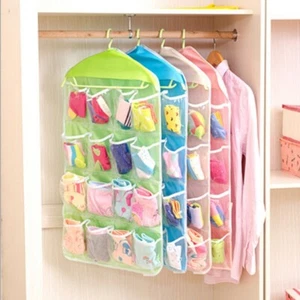 Wwardrobe Hanging Bag Hanger Storage Organizer 16 Pocket Pouch Holder Door Tidy - Picture 1 of 12