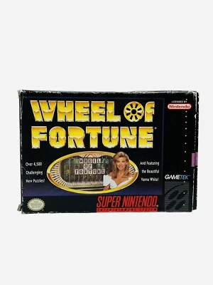 Wheel of Fortune SNES Game CIB Super Nintendo TV Trivia Show Vanna White Retro - Image 1 of 4