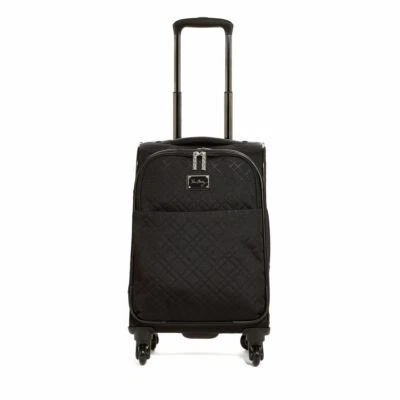 Vera Bradley 22" Spinner Carry-on Travel Luggage Bag Lock Black Quilted NEW - Image 1 of 4