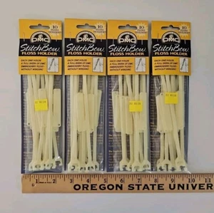 LOT OF 4 ~ DMC Stitch Bow Floss Holders (10 in Each Pack) NIP - Picture 1 of 4