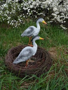 Reiher - FAMILIE ALS SET FIGUR ,  Nest, Top Qualität  - Bild 1 von 1