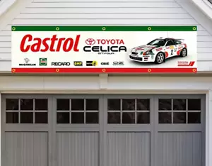 Castrol Motor Oil Toyota Celica USA Racing Banner große 240 cm Fahne Flagge - Bild 1 von 1