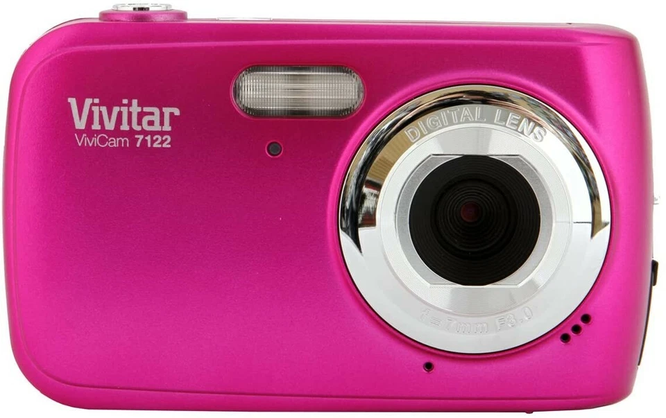 Vivitar ViviCam 7122 7.1MP Digital Camera Blue (V7122) Pink& Shoot - Image 1 of 1