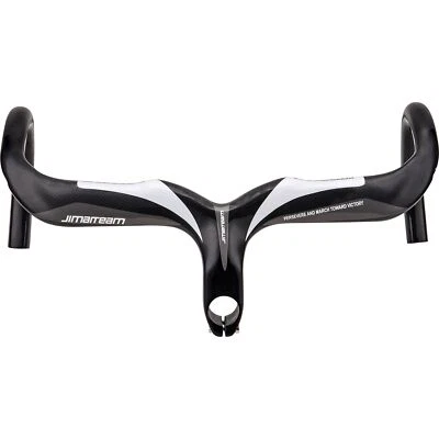 400/420/440mm Bicycle Integrated Drop Bar Carbon Fiber Road Bike Handlebars - Image 1 of 4