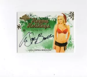 2013 Scaldamuscoli Vacanze Auto Anna Sophia Berglund Autografo - Foto 1 di 2