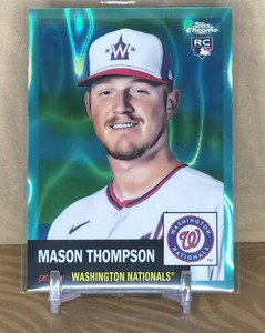 2022 Topps Chrome Platinum Anniversary Mason Thompson Aqua Lava 239/299 RC
