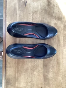 Rockport women sz. 8.5 W black leather pumps - Picture 1 of 4