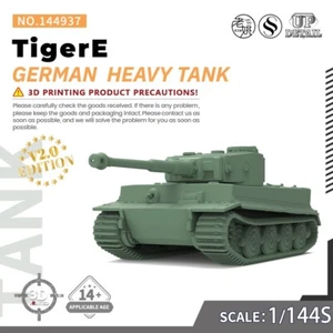 SS144937 V2.0 1/144 Military Model Kit German TigerE Heavy Tank 3D PRINTING - Picture 1 of 5