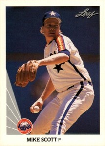 1990 Leaf Mike Scott #4