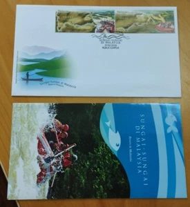 2018 Malaysia Rivers Sungai-sungai 2v Stamp FDC With Original Brochure - Picture 1 of 5