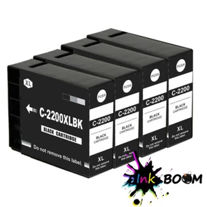 Cartucho de tinta 4BK para PGI2200XL PGI-2200XL MAXIFY IB4020 iB4120 MB5120 MB5420 - Imagen 1 de 1