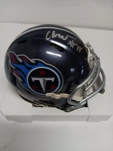 Tennessee Titans Chris Johnson Autographed Speed Mini Helmet JSA Certified - Picture 1 of 8