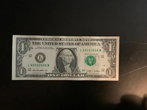 2009 $1 DOLLAR BILL L66460666W - Picture 1 of 4