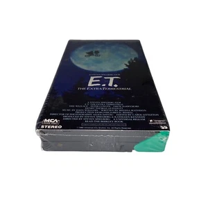 E.T. The Extra-Terrestrial VHS MCA Factory Sealed Watermark Green Flap Rare - Bild 1 von 3