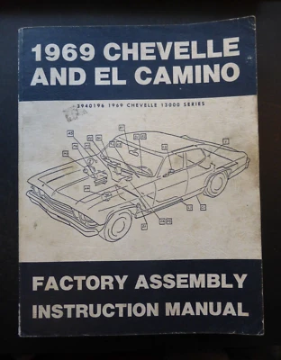 Chevrolet Chevelle 1969 El Camino serie 13000 manual de instrucciones 3940196 Foto 1 de 4