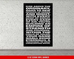 Motivation Gym Banner - Fitness Inspirierende Wandkunst für Zuhause oder Büro - Bild 1 von 7