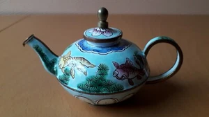 Sammler Miniatur Tee Kännchen, Kelvin Chen, wie Charlotte di Vita, Fische - Bild 1 von 1