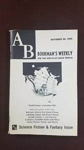 AB Bookman's Weekly October 25th 1985 Science Fiction & Fantasy Issue - Picture 1 of 3