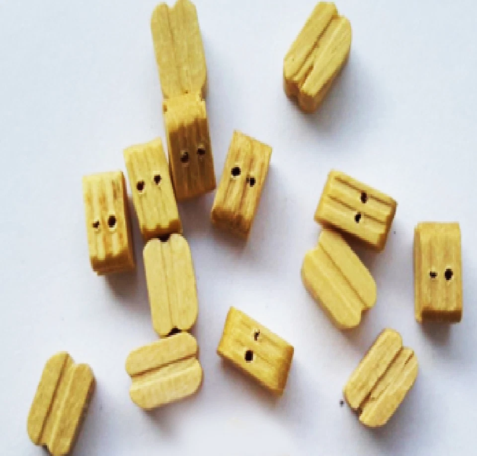 Blöcke Holz Buchsbaum 7 MM A 2 Loch Block 10 Stücke Modell Naval Mantua 37051 - Bild 1 von 1