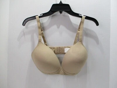Sujetador Warners Mujer 36D Desnudo Inalámbrico Camisa Push Up Gancho Ojo Correas Ajustables Foto 1 de 4