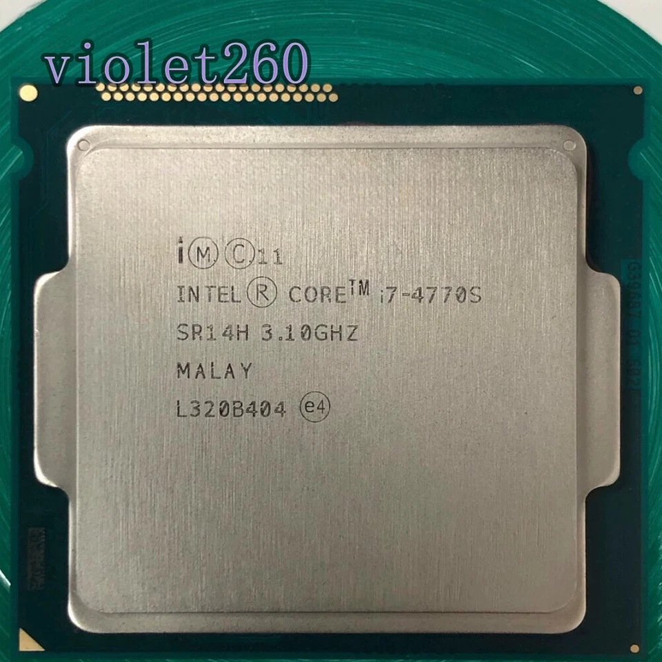 Intel Core i7-4770S FCLGA1150 3.10 GHz 4C/8T 8MB 5GT/s 65W CPU Processor - Image 1 of 1