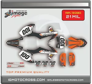 Juego de calcomanías gráficas KTM 50 SX SXE 2016-2020 BLACK TAIL - Imagen 1 de 2