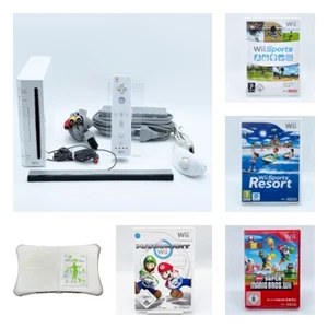 Nintendo Wii Konsole Bundle Auswahl - Mario Kart, Mario Bros, Sports Resort - Bild 1 von 16