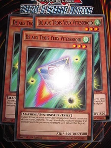 YU-GI-OH! COM DE AUX TROIS YEUX VITESSEROID LOT DE 3 (PLAYSET) HSRD-FR002 MINT - Picture 1 of 1
