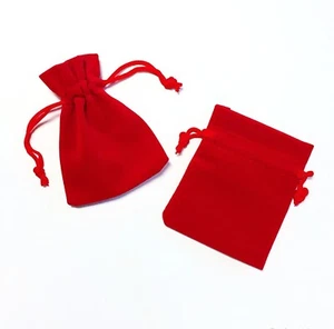 Blue\Black Velvet BAGS useful to put many small things like Money, Valuable Key - Picture 1 of 5