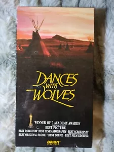 Dances With Wolves VHS Factory Sealed Studio Watermark Original Release 1990 - Picture 1 of 6