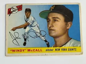 1955 Topps Set-Break # 42 Windy Mccall New York Giants SL10 - Bild 1 von 6