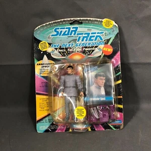 Action Spock Figure Star Trek Vintage 1993 PlaymatesThe Next Generation Ambassador - Foto 1 di 15