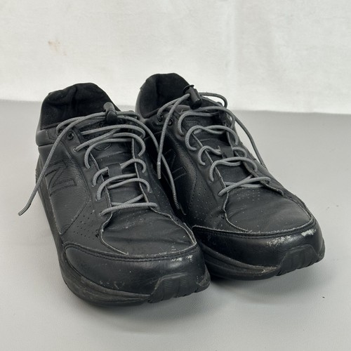Scarpe sneakers uomo New Balance in pelle nera taglia 7 senza lacci suola