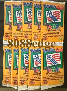 (10) CUBIERTA SUPERIOR TOONS FÚTBOL LOONEY TUNES 1994 PAQUETES SELLADOS DE FÁBRICA - Imagen 1 de 2