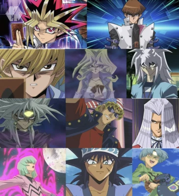 Barajas de personajes Yugioh Duel Monsters Yugi Kaiba Mai Bakura Marik Pegasus Joey Foto 1 de 3