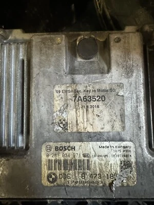 Centralina Motore BMW  X1 0281034971  DDE8473185 - Immagine 1 di 2