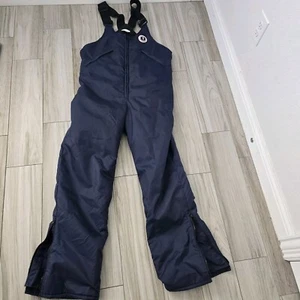 Vintage Mustang Survival Ski Overall Suit Mens Large The Floater Blue - Picture 1 of 11
