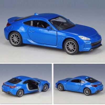 1:36 Subaru BRZ Model Car Diecast Toy Vehicle 2 Doors Open Pull Back for Kids - Image 1 of 4