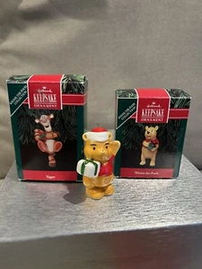 Vintage Winnie the Pooh Christmas Ornaments Lot of 3 - Picture 1 of 11