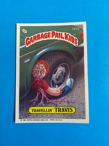 1986 Topps Garbage Pail Kids # 127a TRAVELLIN TRAVIS Series 4 GPK MINT - Picture 1 of 3