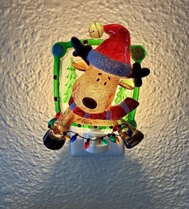 Whimsy Rentier Hängeleuchten Veilleuse Nachtlicht für Weihnachten, funktioniert EUC - Bild 1 von 9