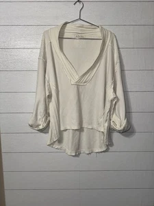 Camiseta Suéter Free People We The Free Thandie Crema Nilla Talla Mediana - Imagen 1 de 10
