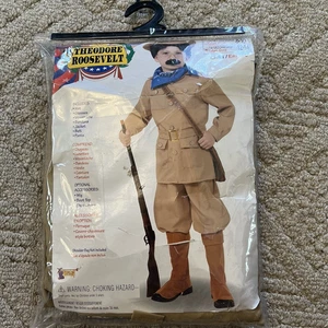 NEW Theodore Teddy Roosevelt Costume Cosplay 2014 FORUM Size Child's Large 12-14 - Foto 1 di 9