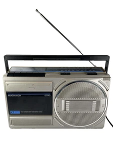 Vintage Magnavox Radio Kassetten Abspielgerät Ghettoblaster D7140 getestet funktioniert siehe Video LESEN - Bild 1 von 21